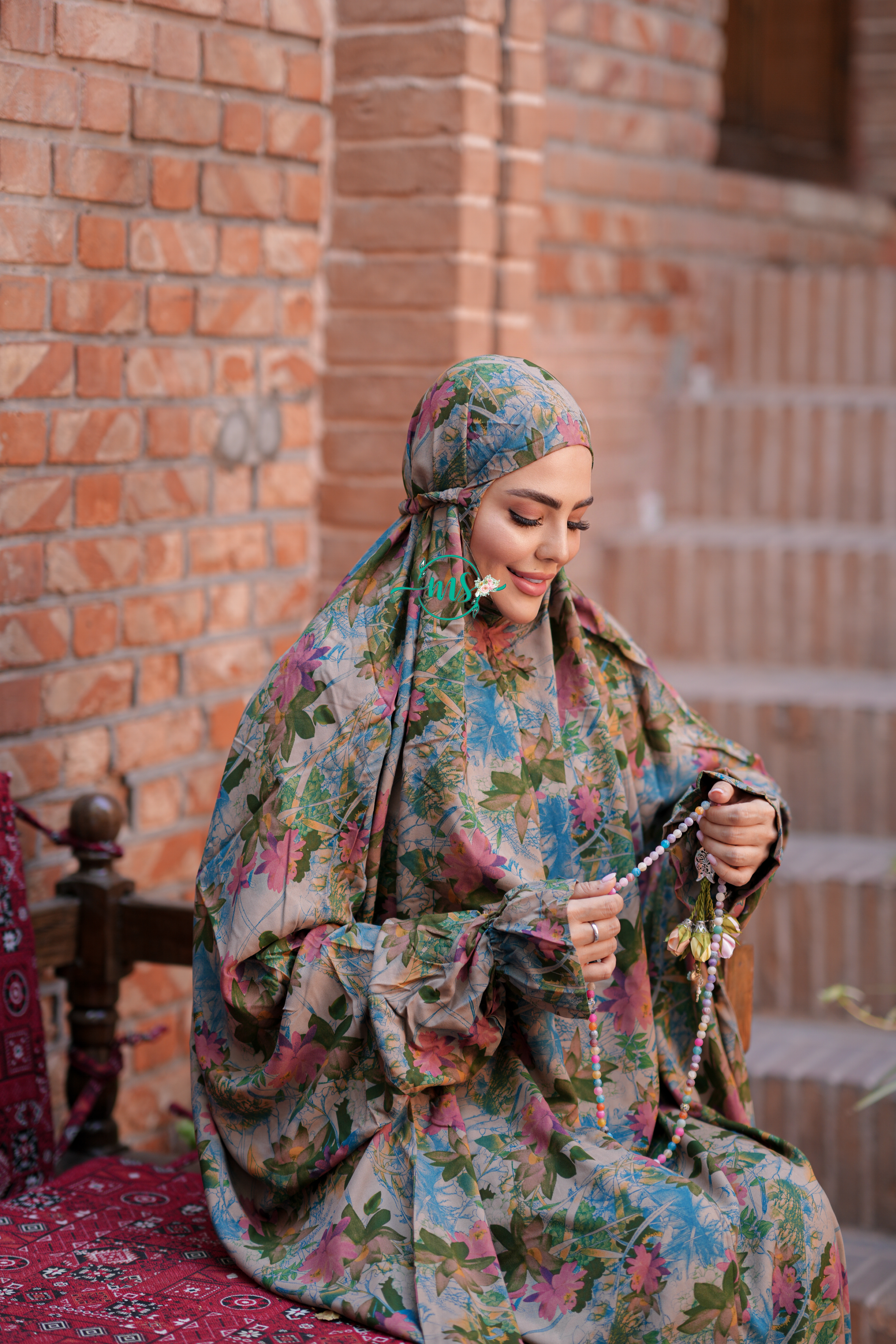 چادر نماز آستین دار کدری 199