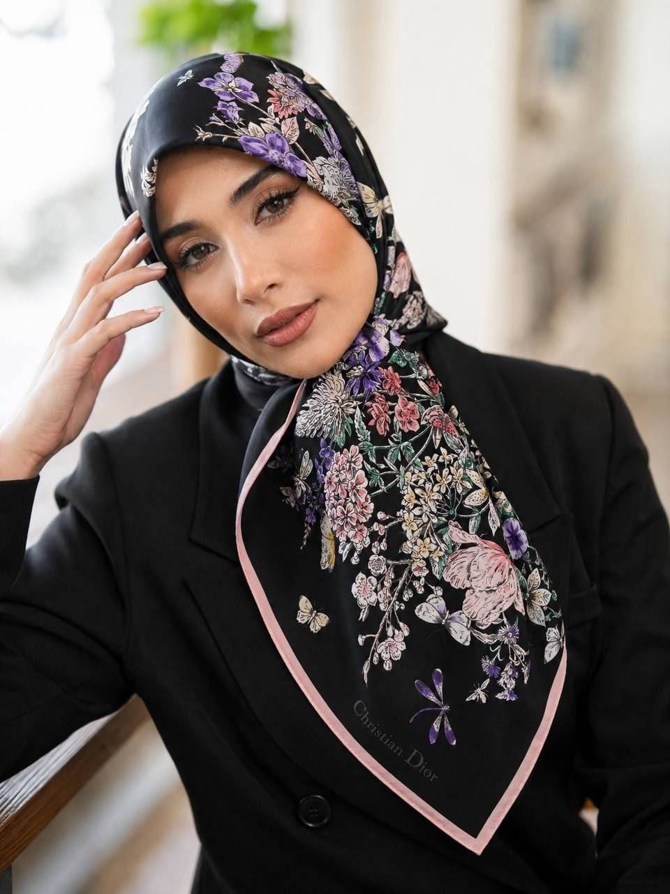 روسری ابریشم کد 5807